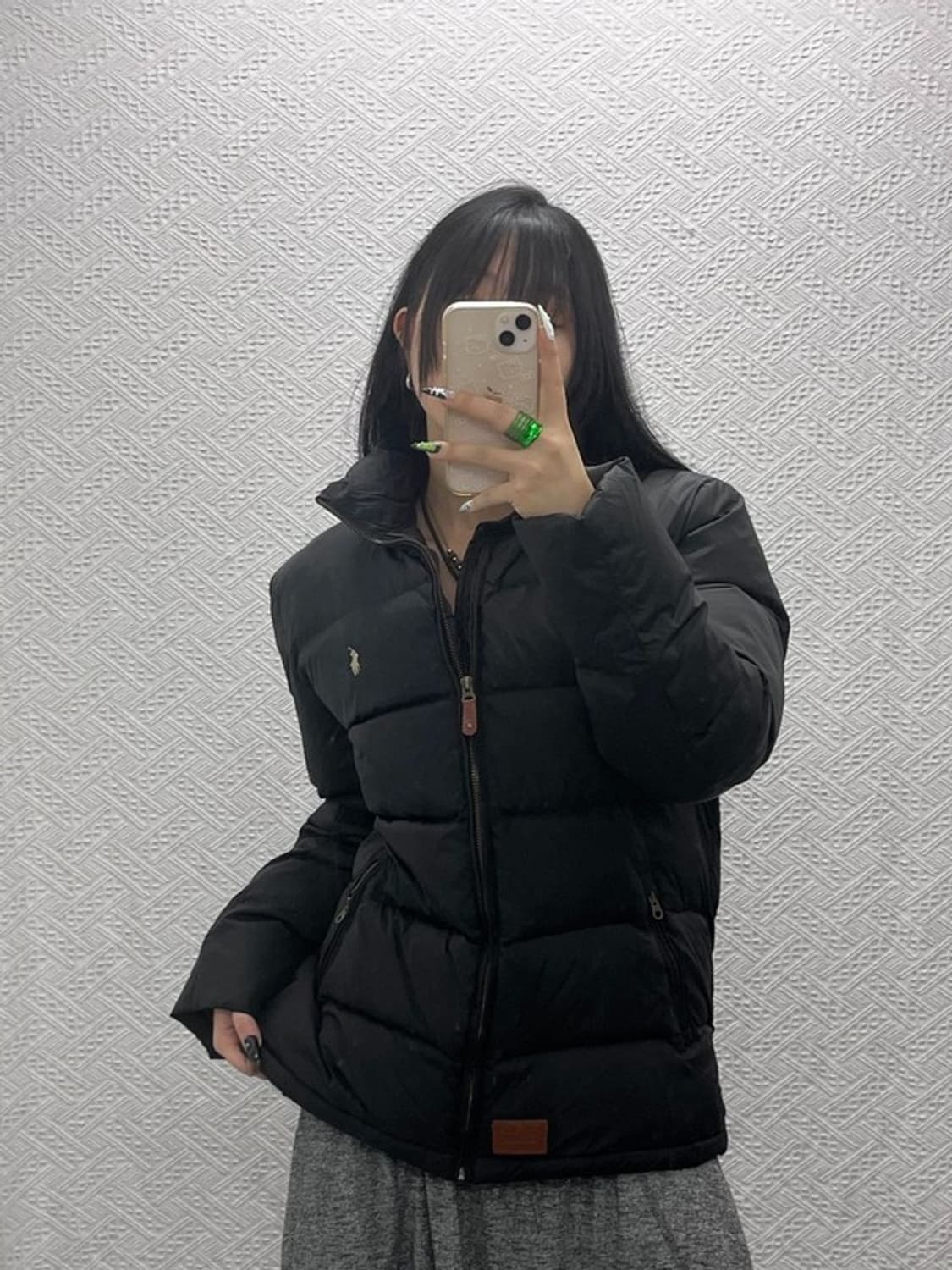 폴로 랄프로렌 빈티지 모던 시크블랙 푸퍼 다운 패딩 XXL C08540 상품이미지1