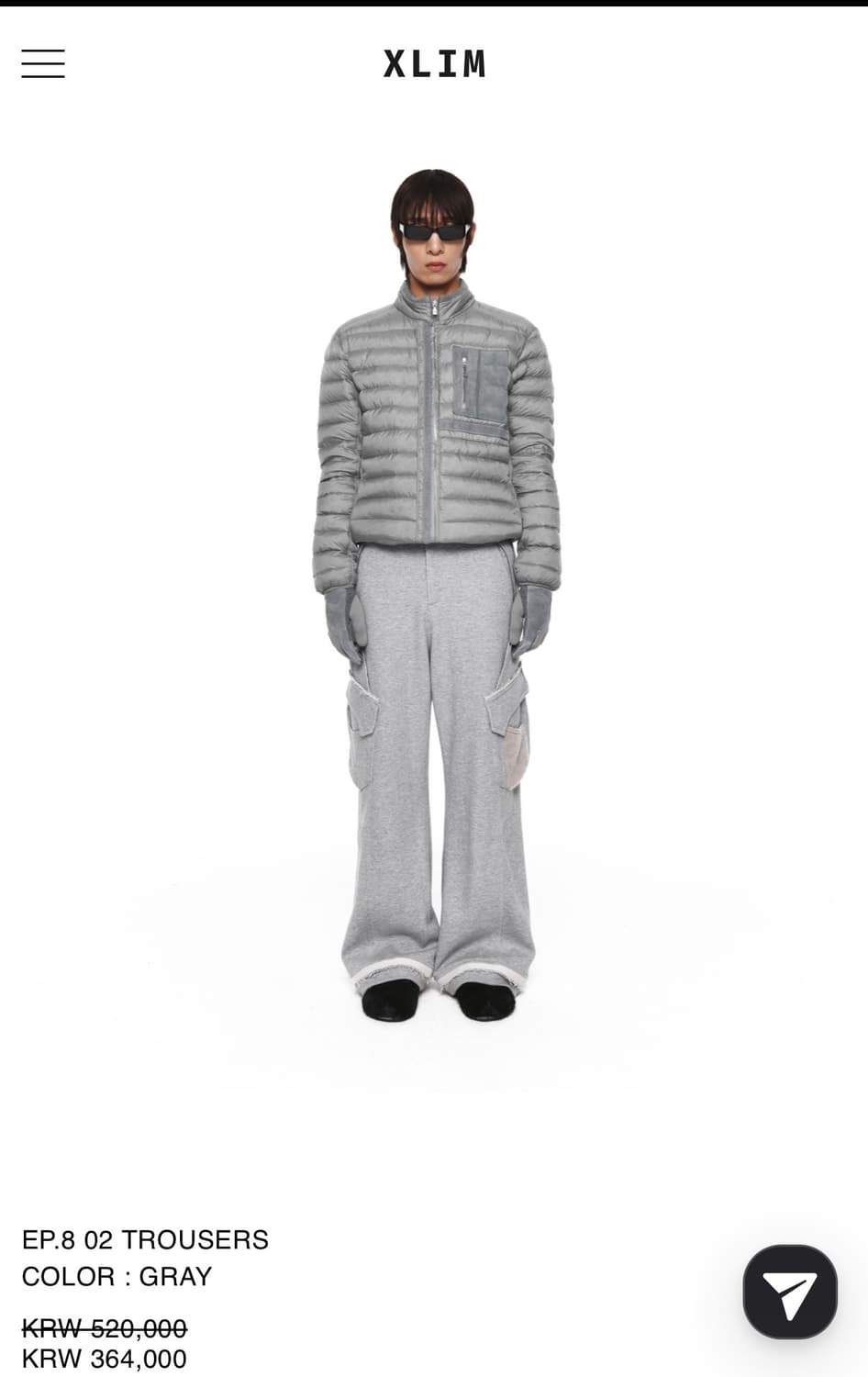 Xlim 엑슬림 ep8 02 트라우저 급처 상품이미지1