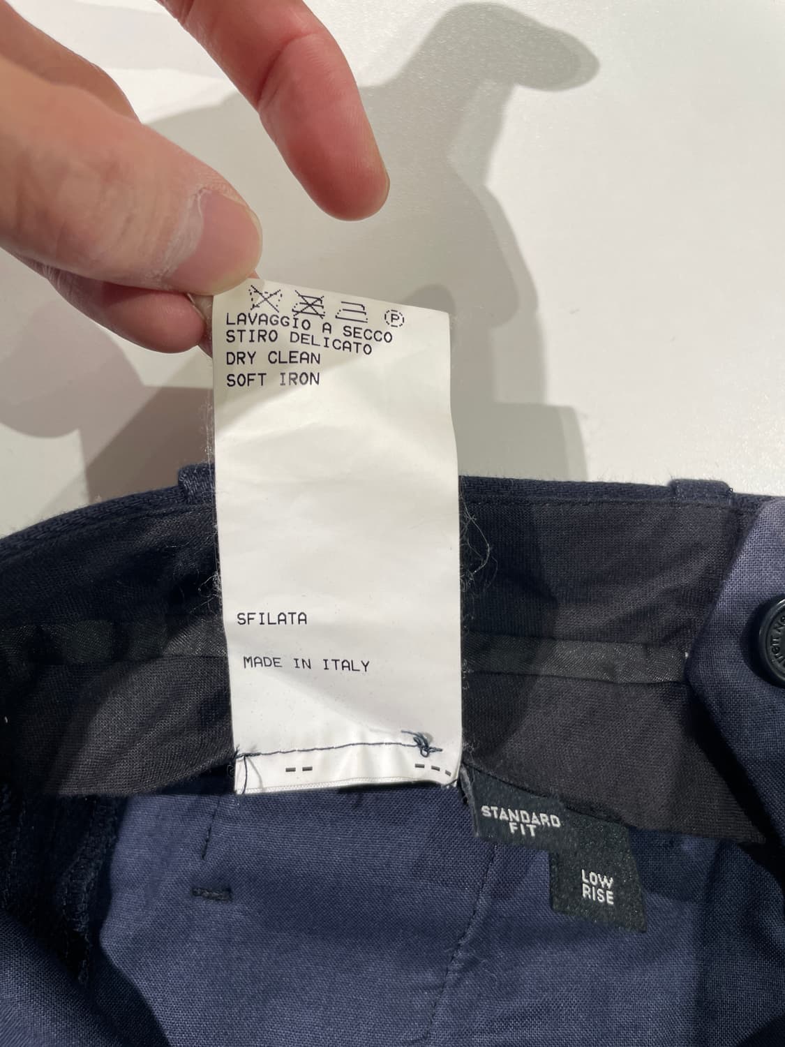 닐바렛 16S/S 네이비 스탠다드 핏 원 턱 코튼 카프리 팬츠 상품이미지9