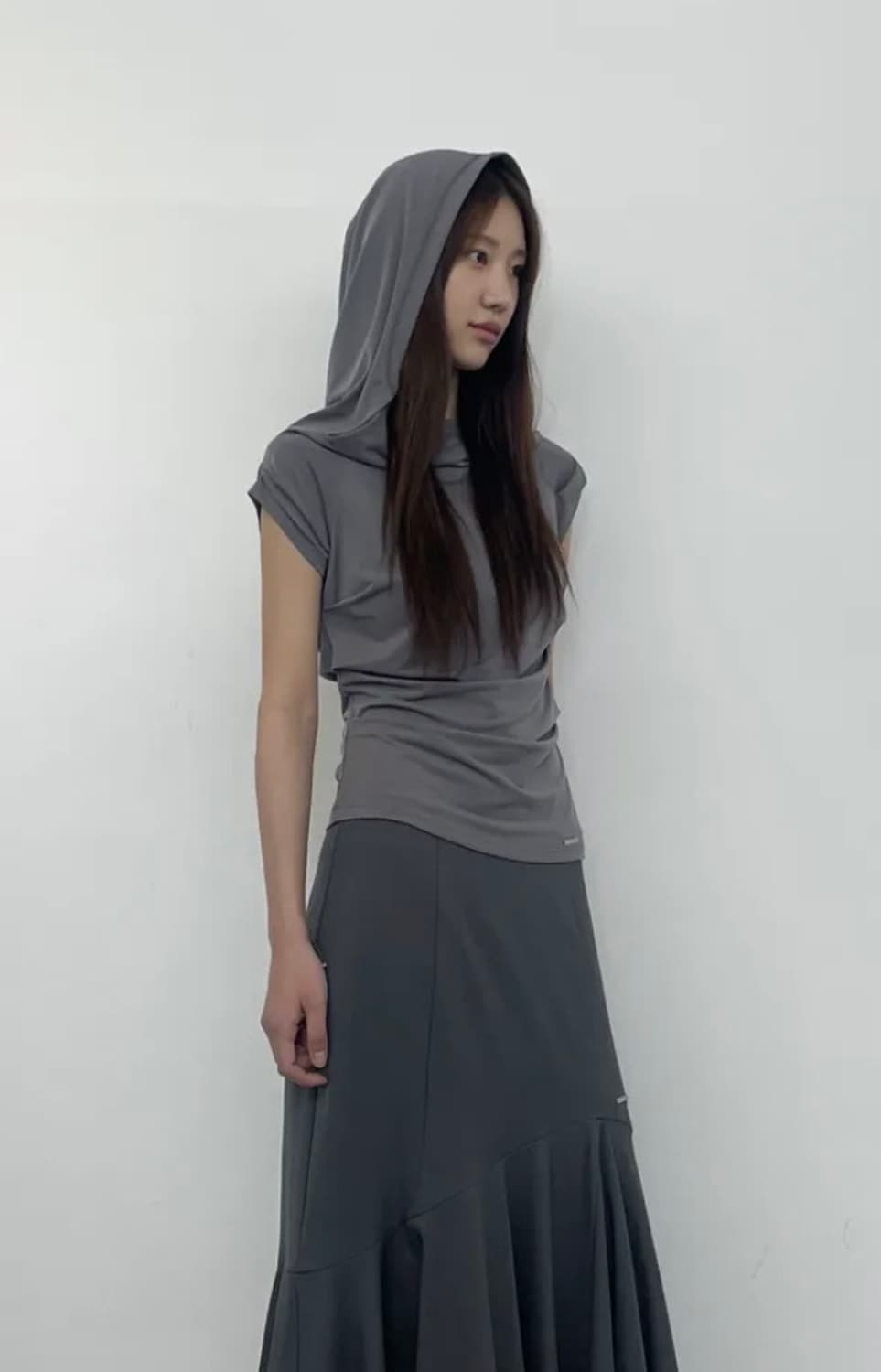 미세키서울 드레이프 후디 탑 Draped mod hoodie top 상품이미지5
