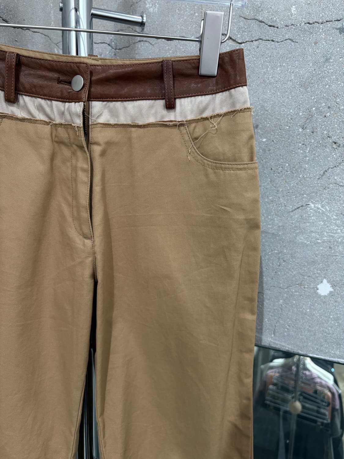 퍼버즈 레더 벨트 팬츠 상품이미지2