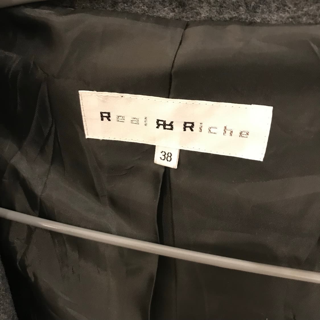 JPN Vintage 모리걸 라떼갸루 그레이 울 코트 상품이미지5