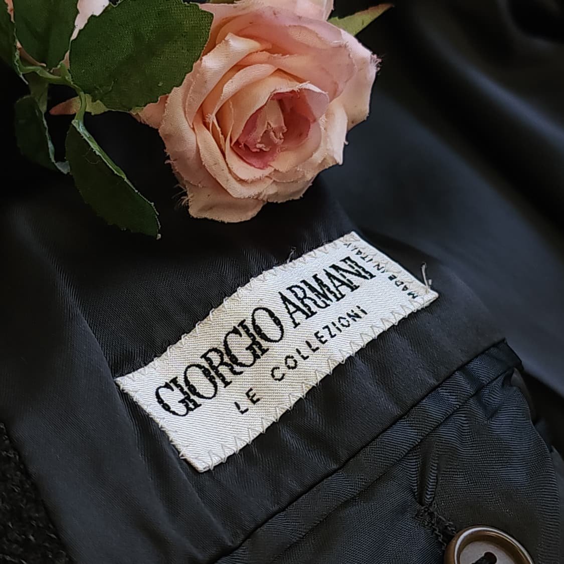 90s 조르지오 아르마니 카코트 헤비울 헤링본 코트 50 상품이미지6