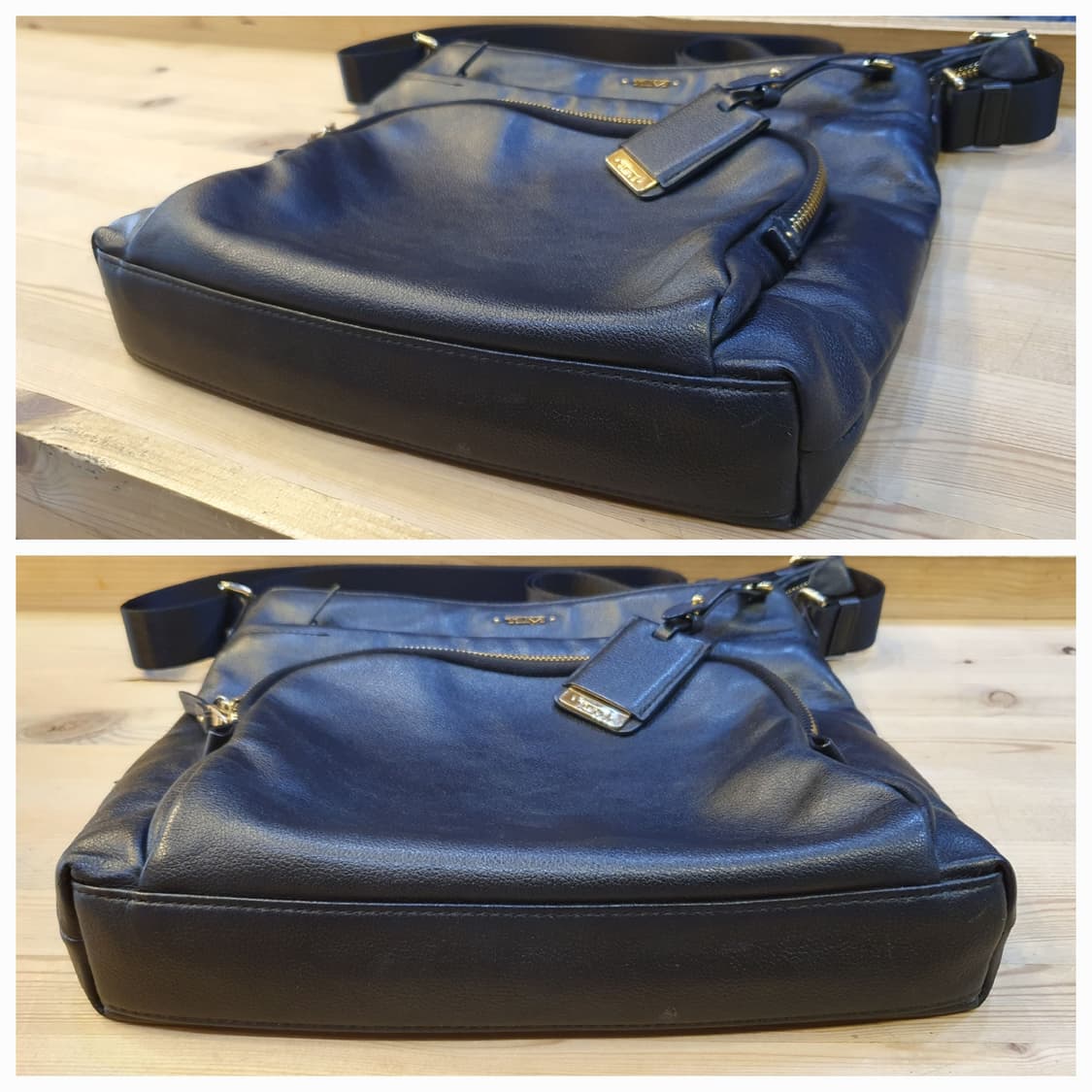 투미 레더 블랙 크로스백  상품이미지8