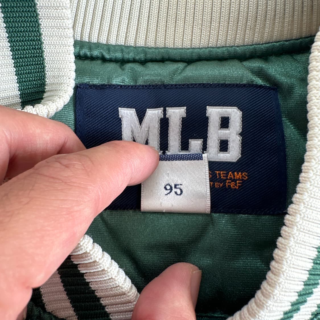 MLB mlb 90‘s 오클랜드 에릭스랙티스 바시티 자켓 상품이미지4