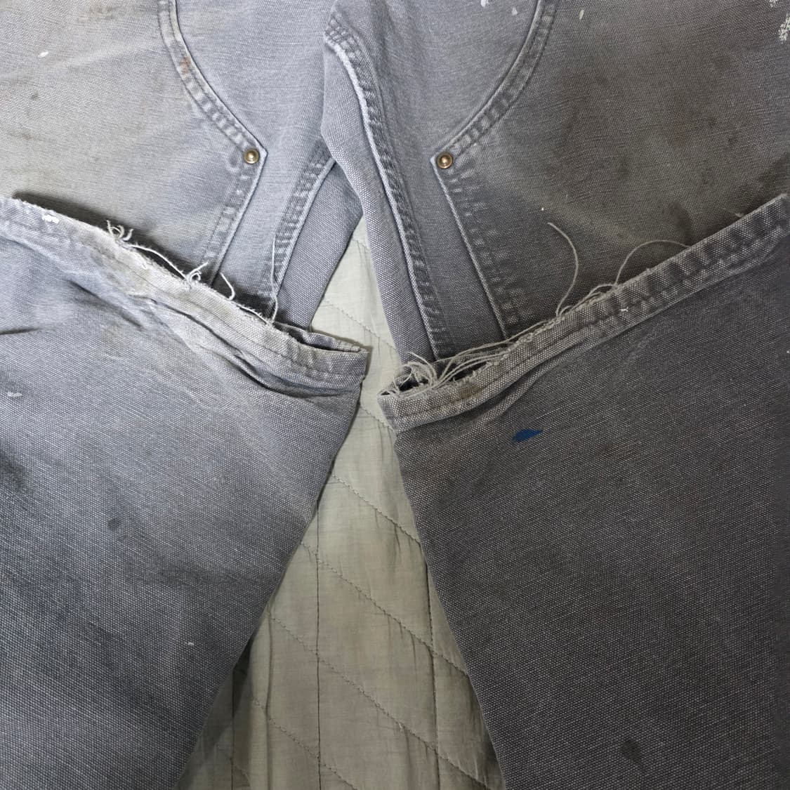 [34X32] 빈티지 칼하트 더블니 B136 GVL 트래쉬드 팬츠 G-2 상품이미지5