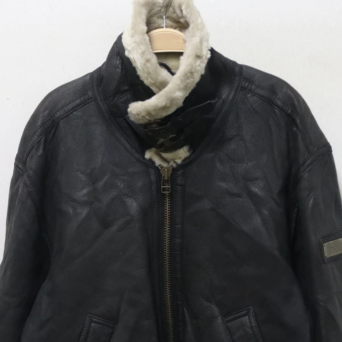 SUNTORY BOSS COFFEE 소가죽 무스탕 자켓 64768 상품이미지4