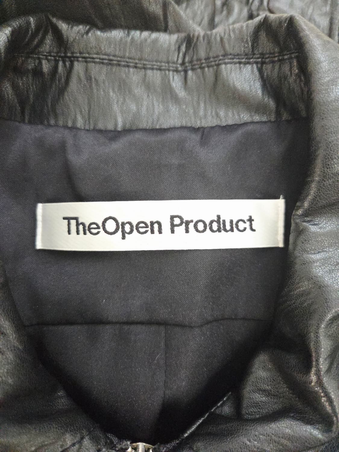 TheOpen Product 더오픈프로덕트 크링클 메탈 집업 자켓 블랙 상품이미지7