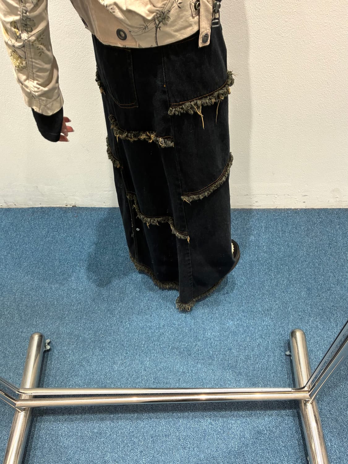 빈티지 데님 롱스커트 상품이미지2