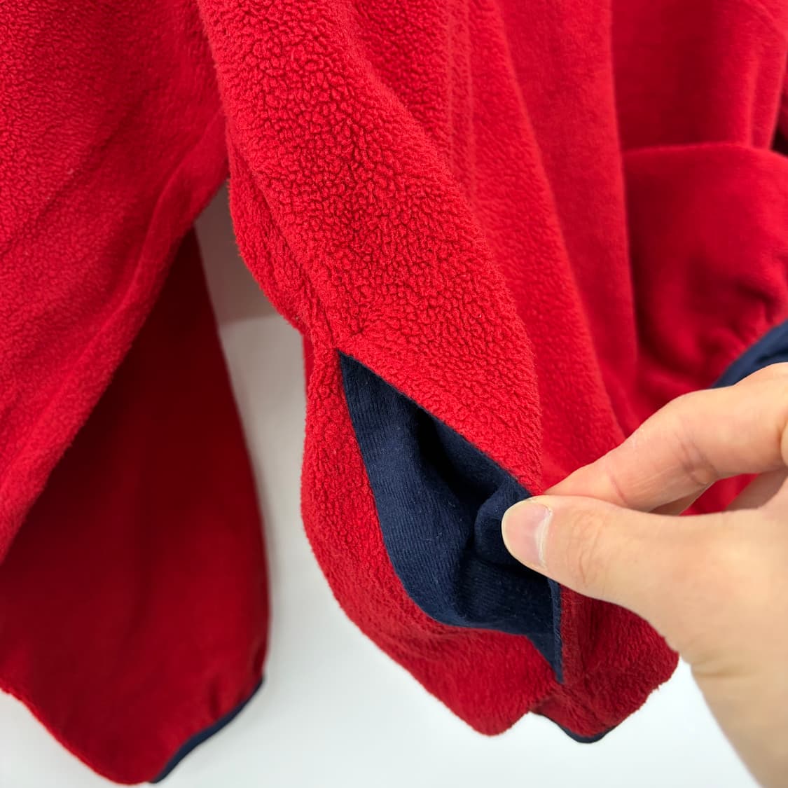 L.L.Bean 빈티지 하프집업 플리스 레드 여/M 상품이미지6