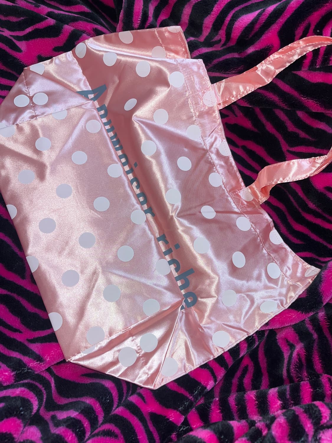 라떼갸루 히메갸루 발레코어 새틴 도트 리본 숄더백 가방 일브 코이세이오 상품이미지2