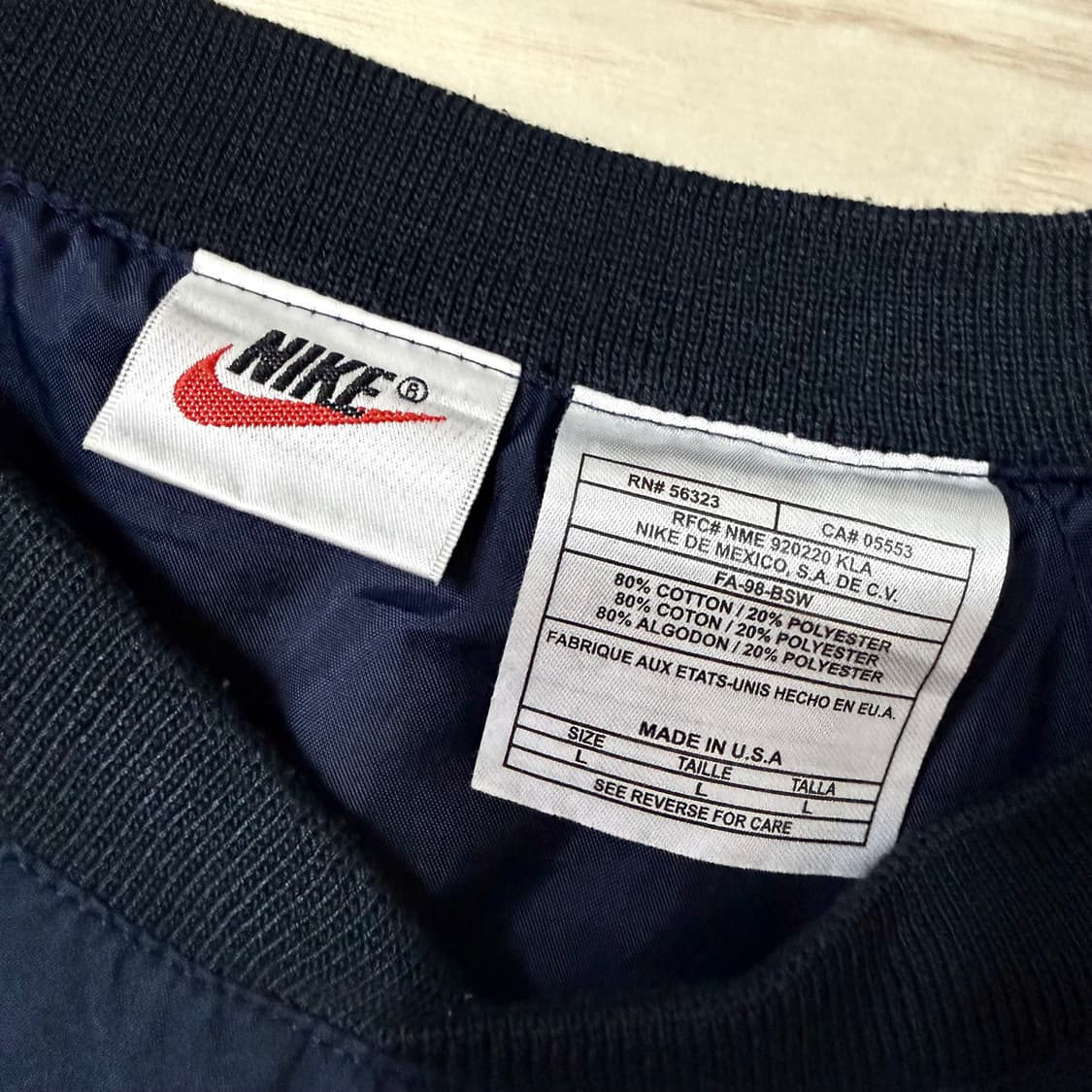 [NIKE] 나이키 윔업 맨투맨 네이비 (L / 상태 A급) 상품이미지3