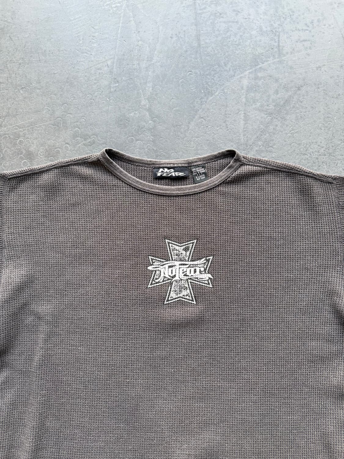 No Fear 90s 노피어 아이언크로스 스컬 써멀 롱슬리브 티셔츠 상품이미지2