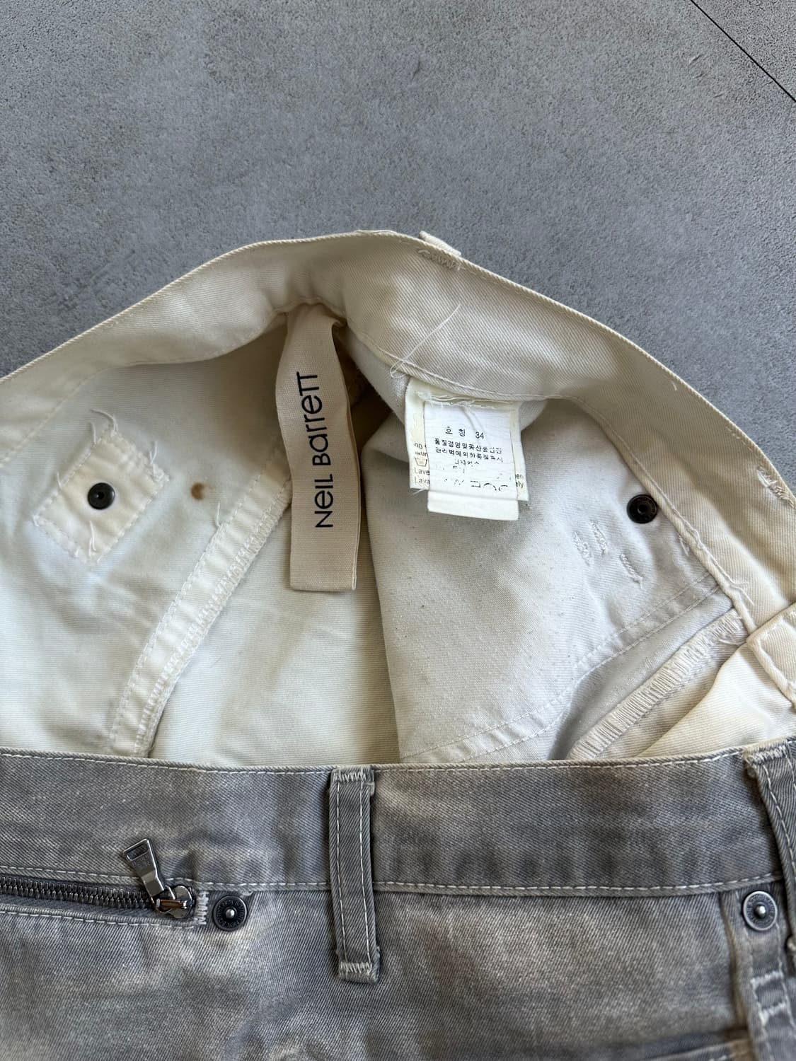 닐바렛 아카이브 더스트 그레이 데님팬츠 상품이미지8