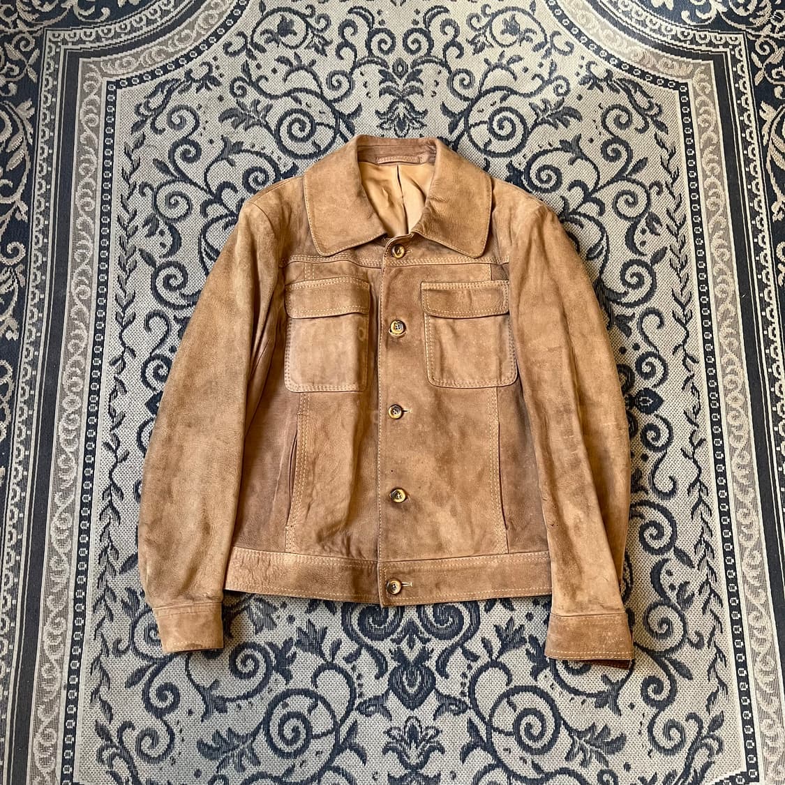 빈티지 스웨이드 자켓W2508 상품이미지1