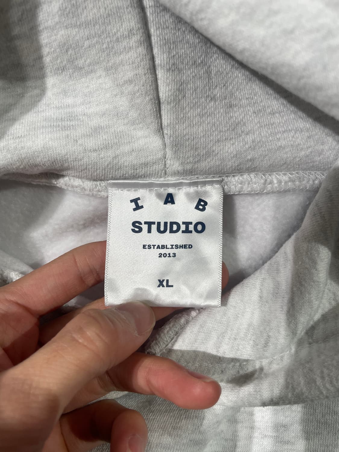 아이앱 스튜디오 멜란지 라이트 그레이 후디 상품이미지7