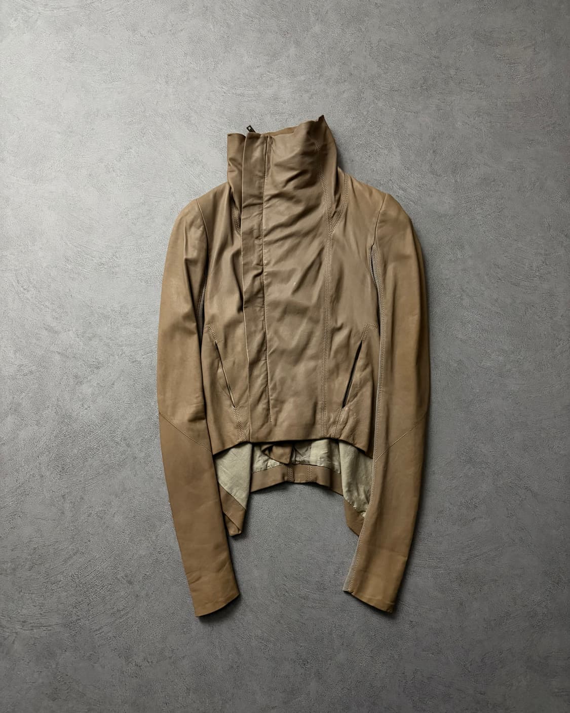 11FW 릭오웬스 나스카 하이넥 헤더자켓 상품이미지1