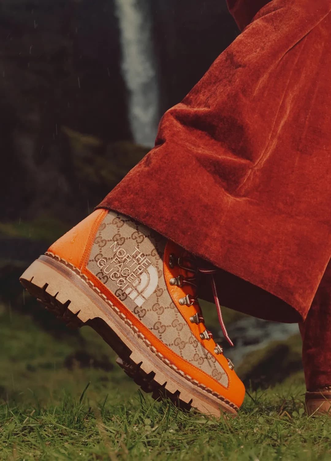 [새상품] 구찌 x 노스페이스 레더 캔버스 부츠 상품이미지6