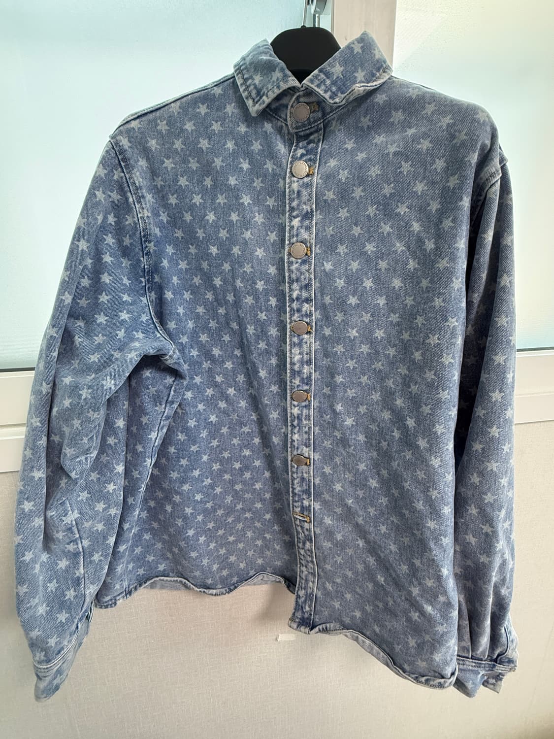 플리즈프로젝트 별패턴 데님셔츠 상품이미지3