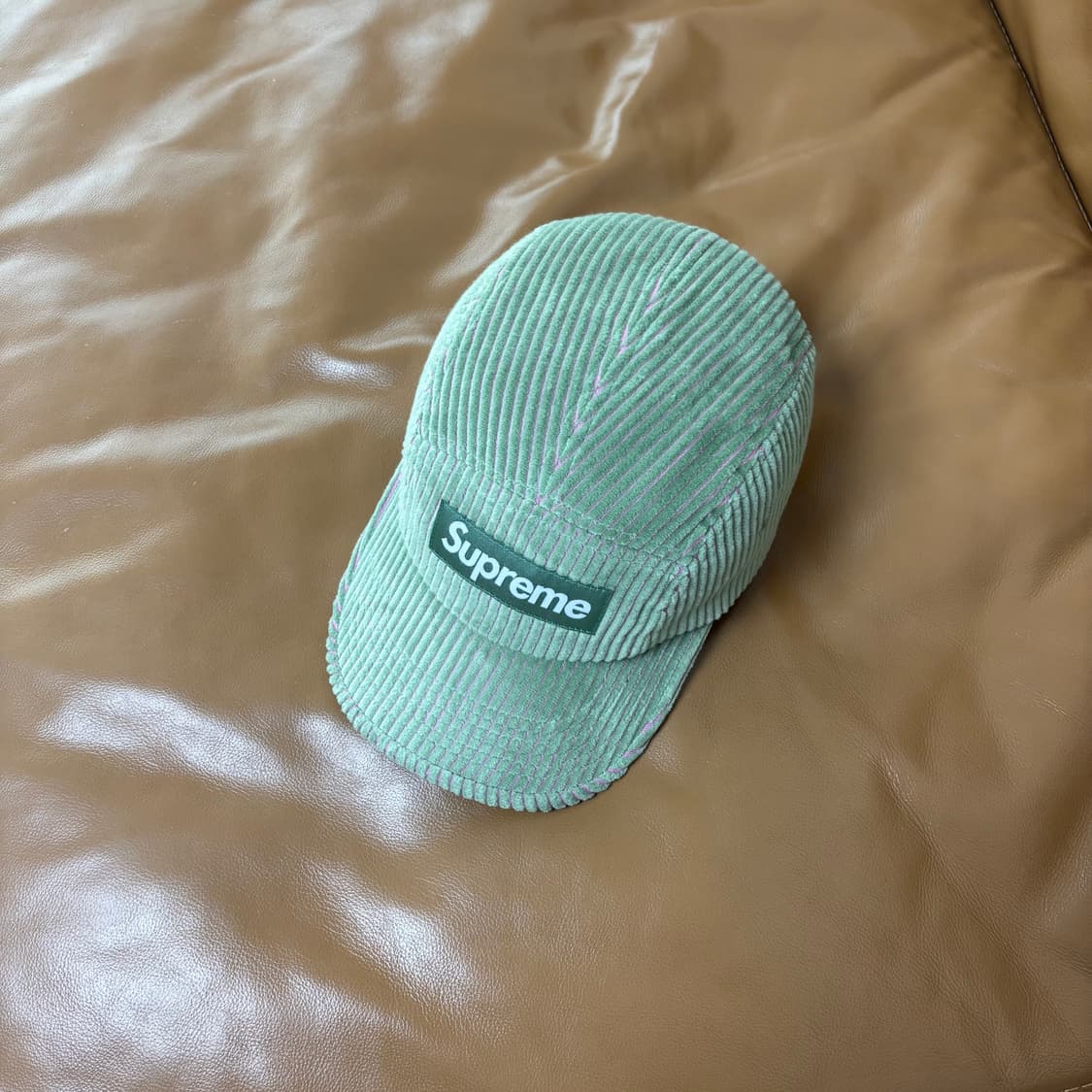 Supreme 슈프림 코듀로이 투톤 그린 캠프캡 모자 Corduroy 상품이미지5