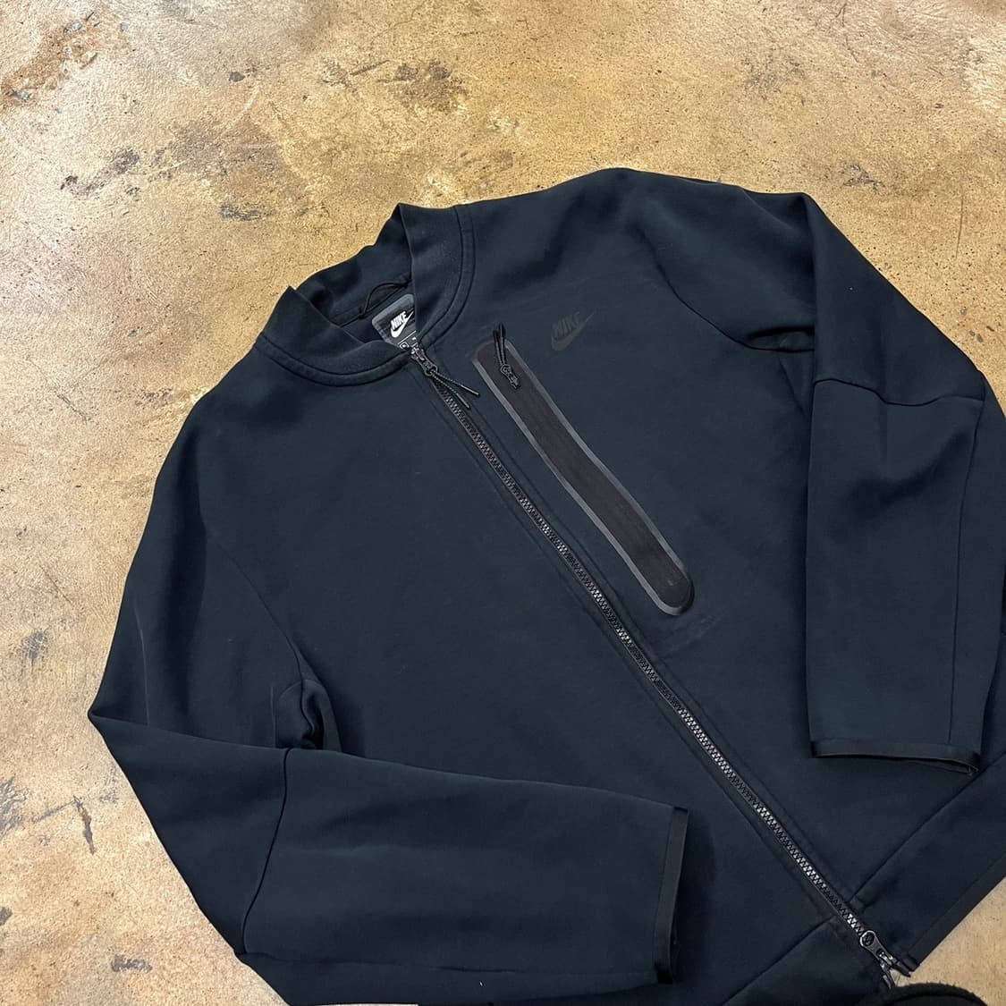 [정품/XL] 나이키 테크 플리스 블랙 풀집업 b15 상품이미지1