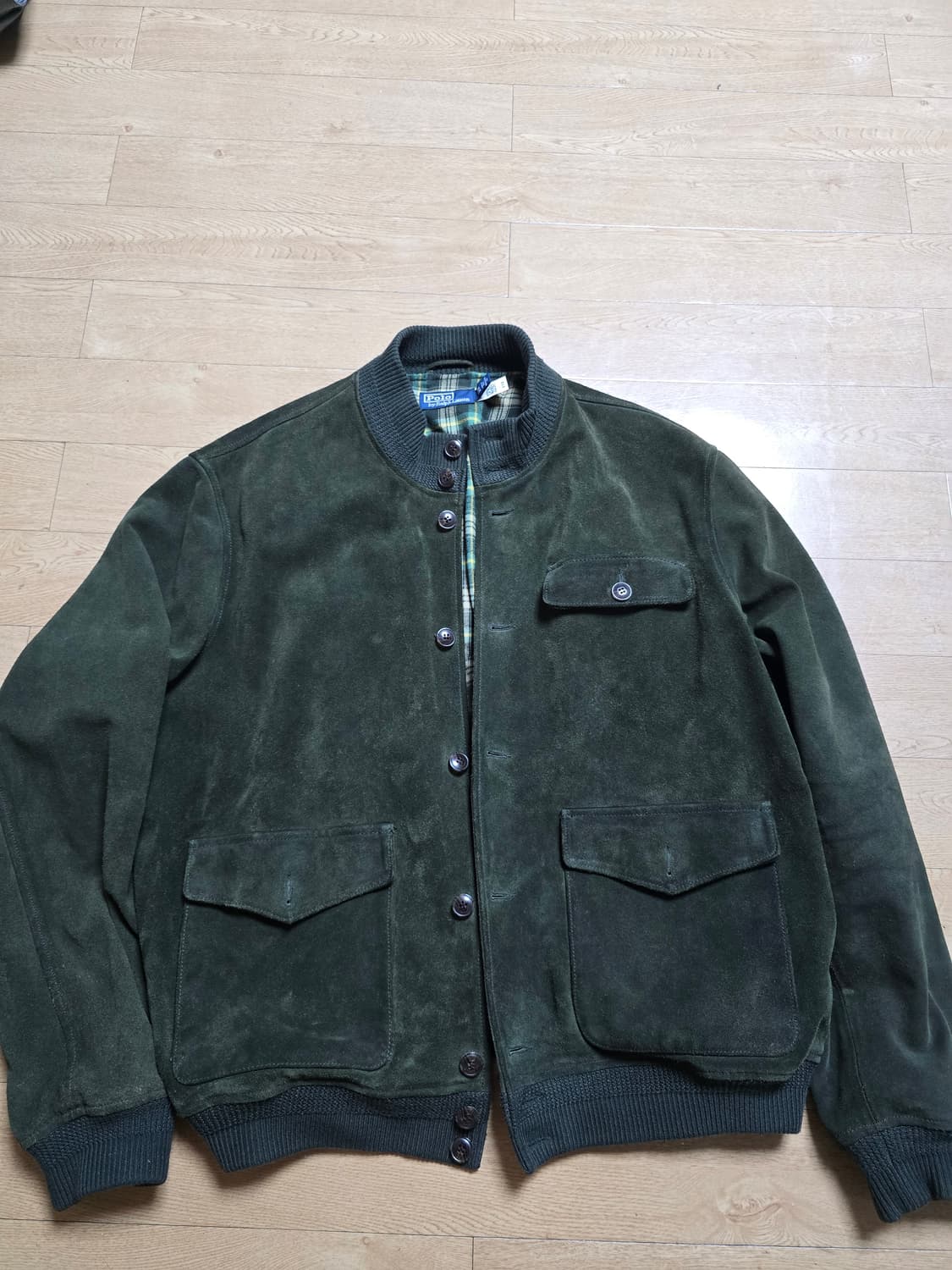 폴로 스웨이드 A-1가죽자켓 XXL 상품이미지1