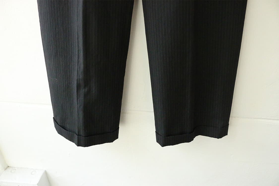 빈티지 핀스트라이프 와이드 트라우저 팬츠 상품이미지5