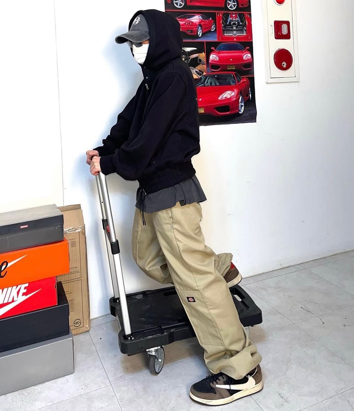 [1] (새제품) haea 디키즈 double knee 리워크 팬츠 상품이미지3