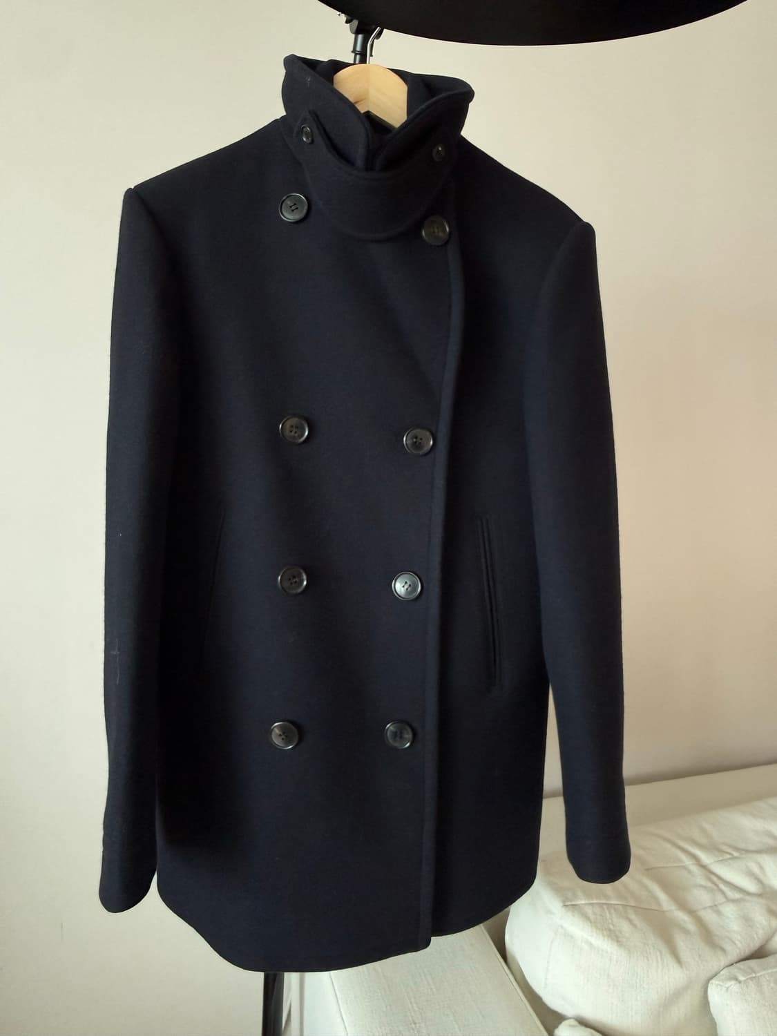 Beaker  울 더블코트 네이비 상품이미지2