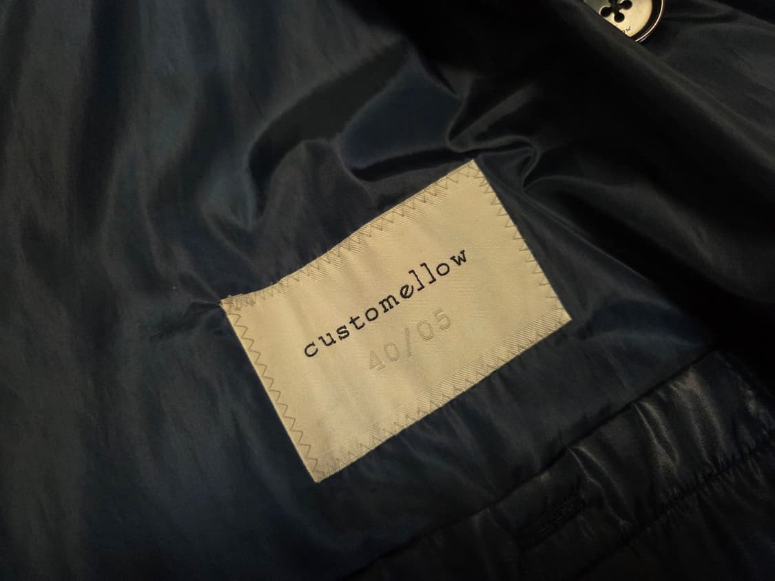 커스텀 멜로우 윈도우 체크 더블 브레스트 패딩 코트 상품이미지4