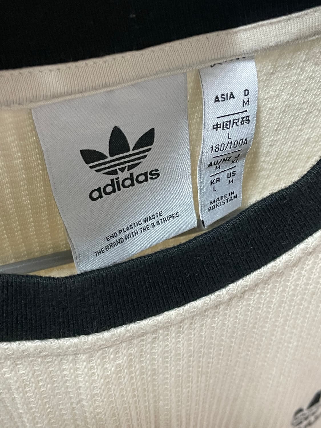 아디다스 아디컬러 클래식 와플 크루넥 L 상품이미지4