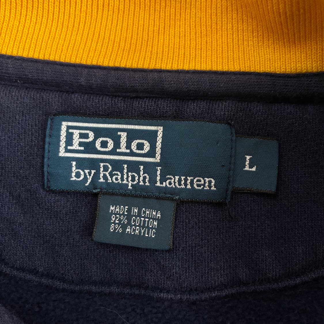 Polo 폴로 랄프로렌 00‘s RL화이트 빅포니 쿼터집업 스웻셔츠 상품이미지6