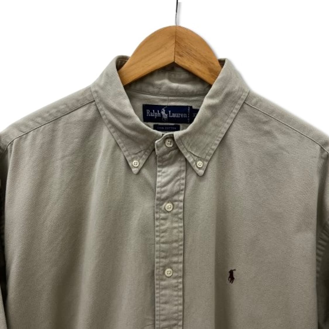 폴로 랄프로렌 옥스포드 버튼 다운 베이지 셔츠 상품이미지3