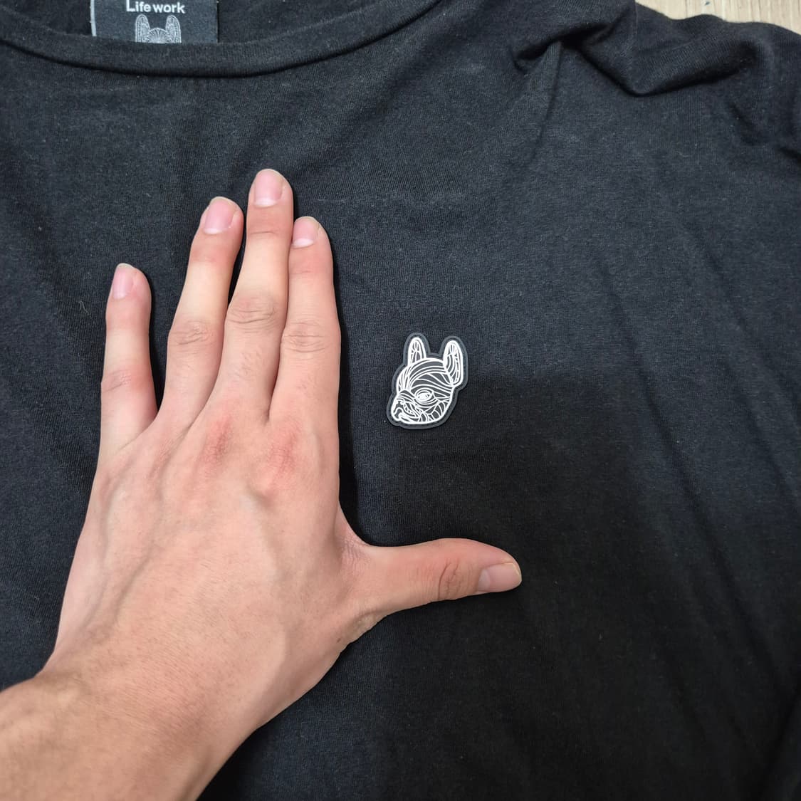 라이프워크 여성 루즈핏 와펜로고 롱슬리브 긴팔티 상품이미지6