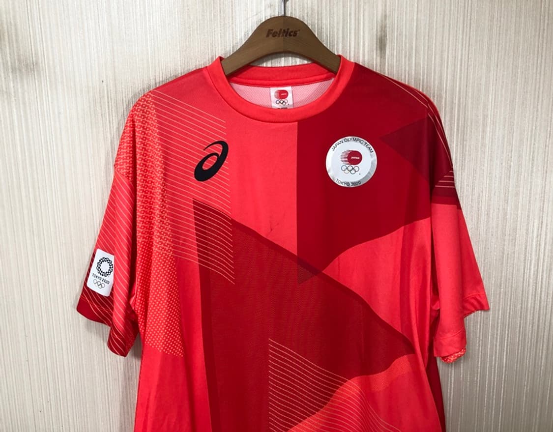 아식스 2020 도쿄올림픽 일본대표팀 트레이닝탑 M 선수용 상품이미지2