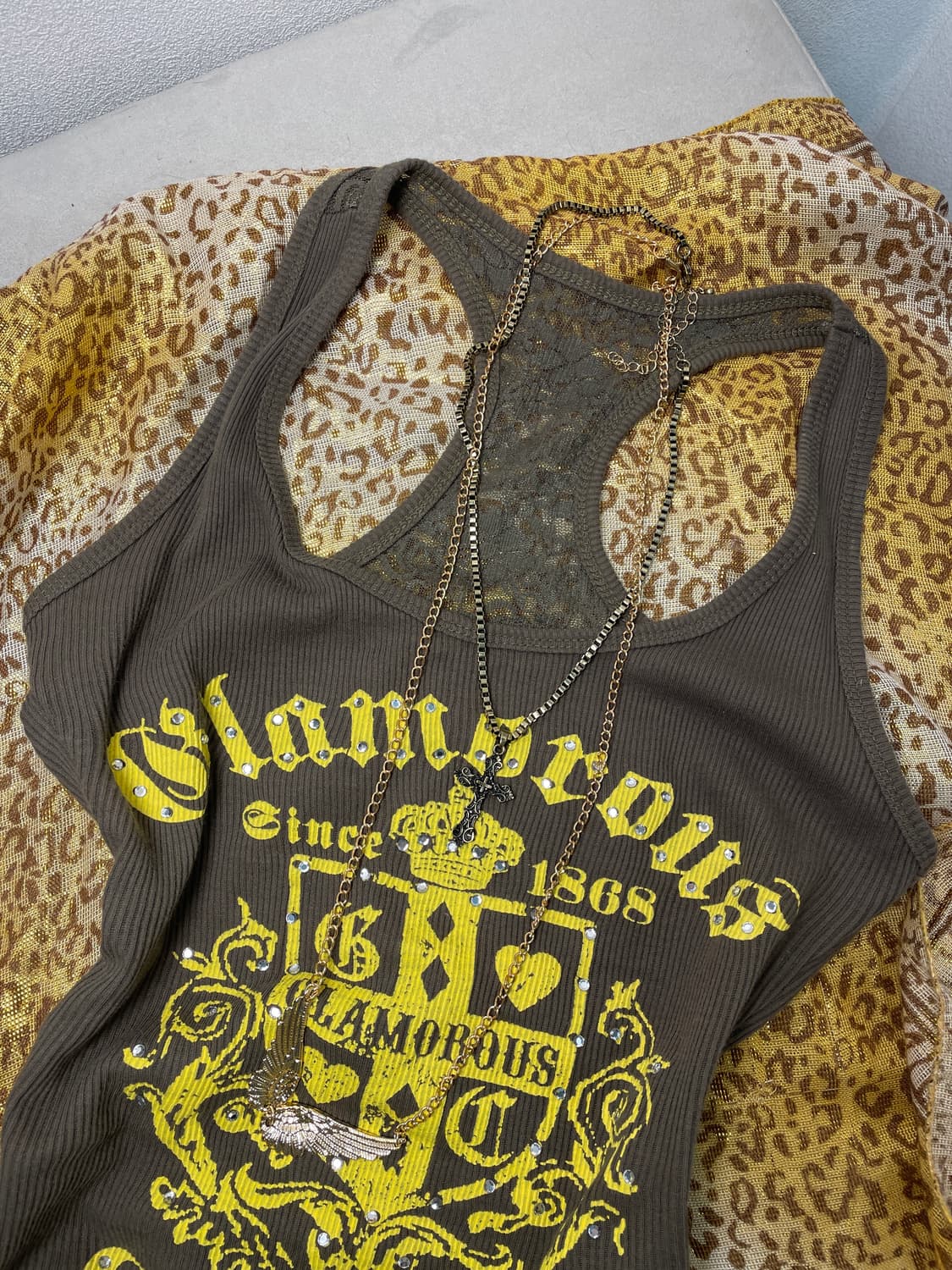 빈티지 y2k 슬리브리스 상품이미지2