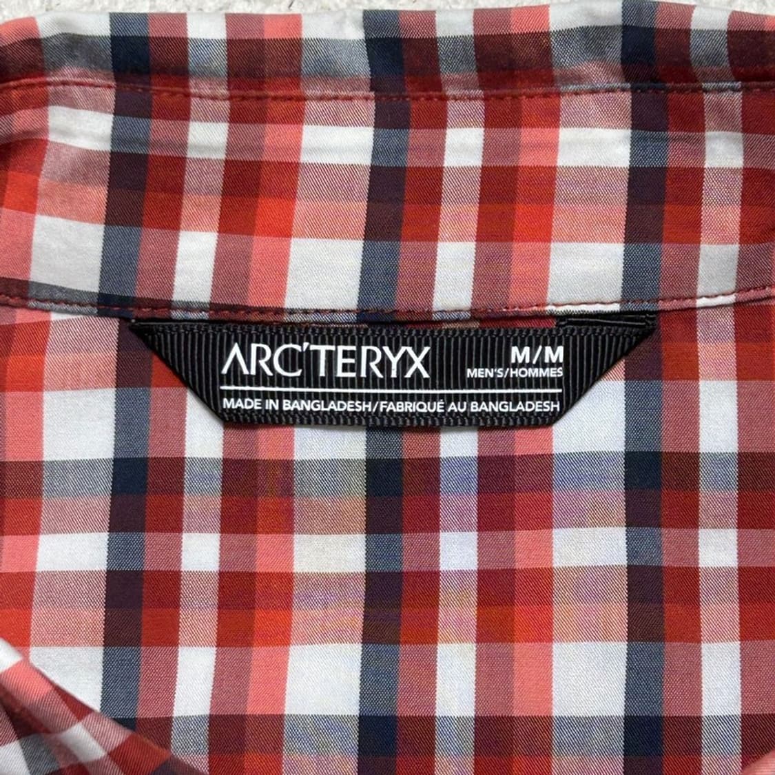 ARC'TERYX 체크 반팔 셔츠 M 상품이미지6