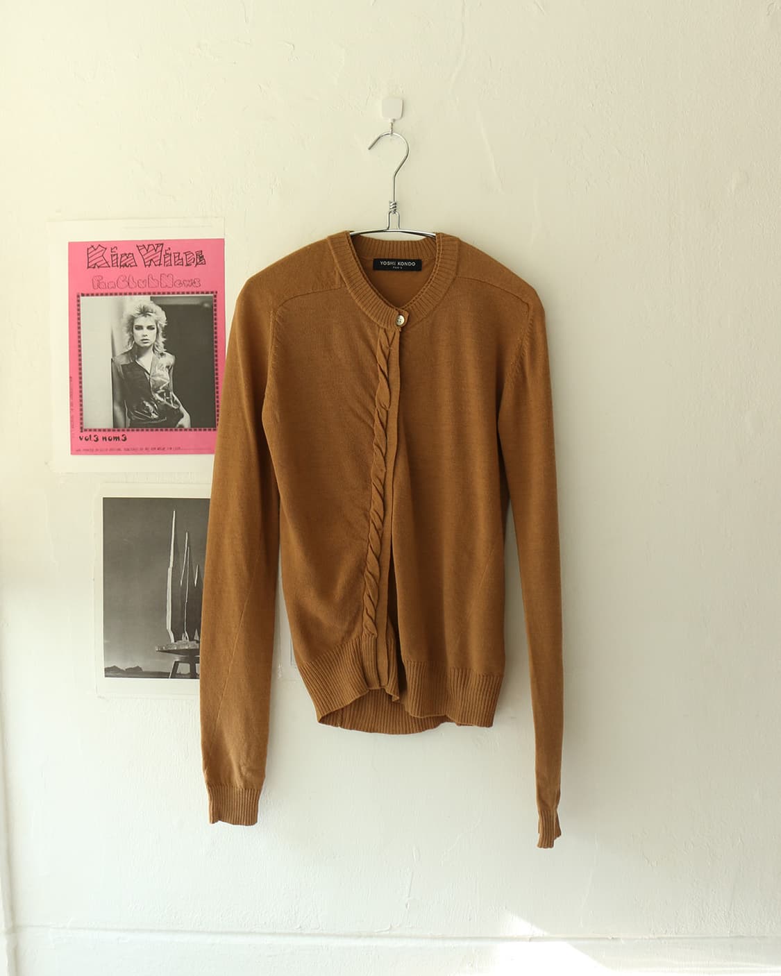요시콘도 사선 케이블 가디건 상품이미지3