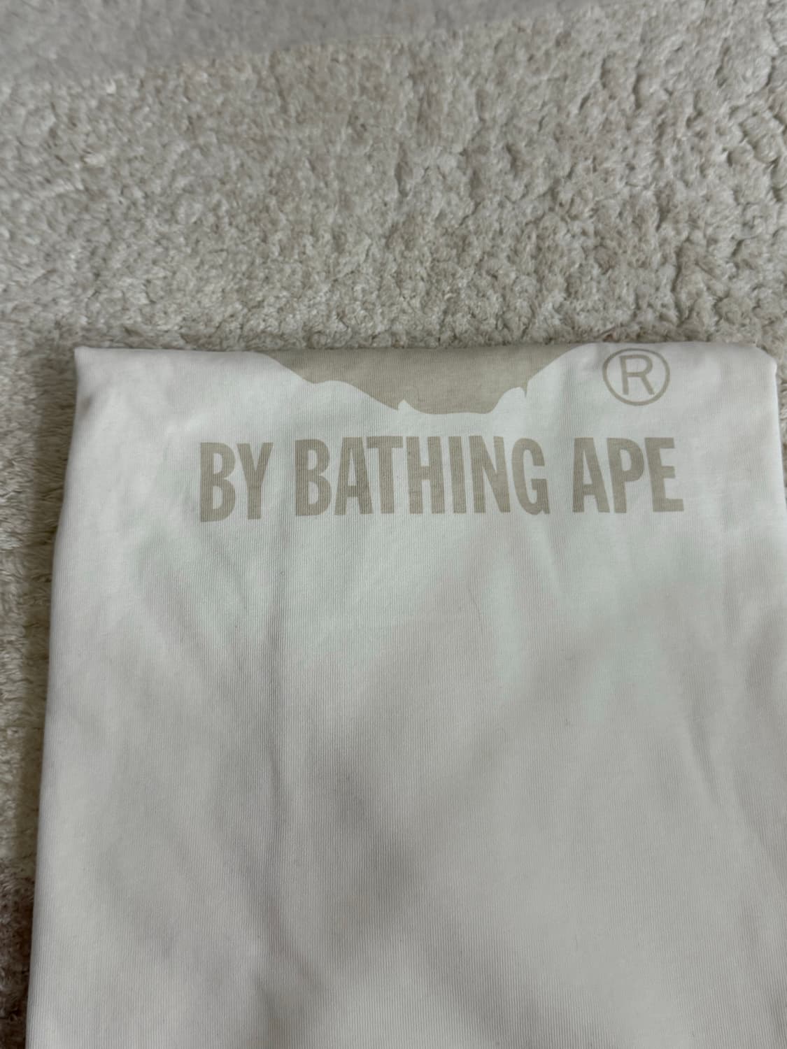 [M] BAPE 베이프 바이 베이싱 에이프 롱슬리브 베이지 상품이미지2