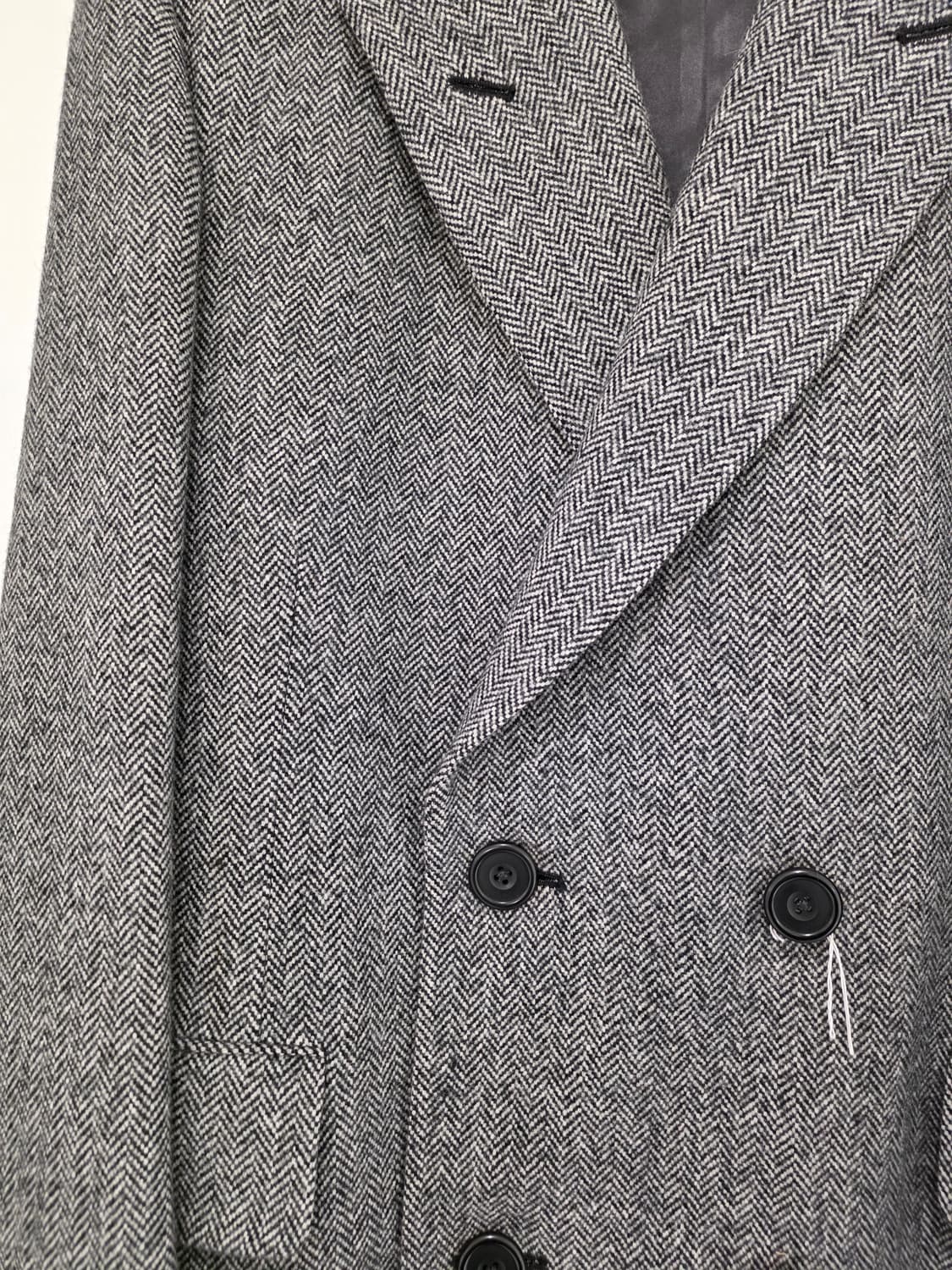 아쿠아스큐텀 더블브레스티드 헤링본 코트 상품이미지4