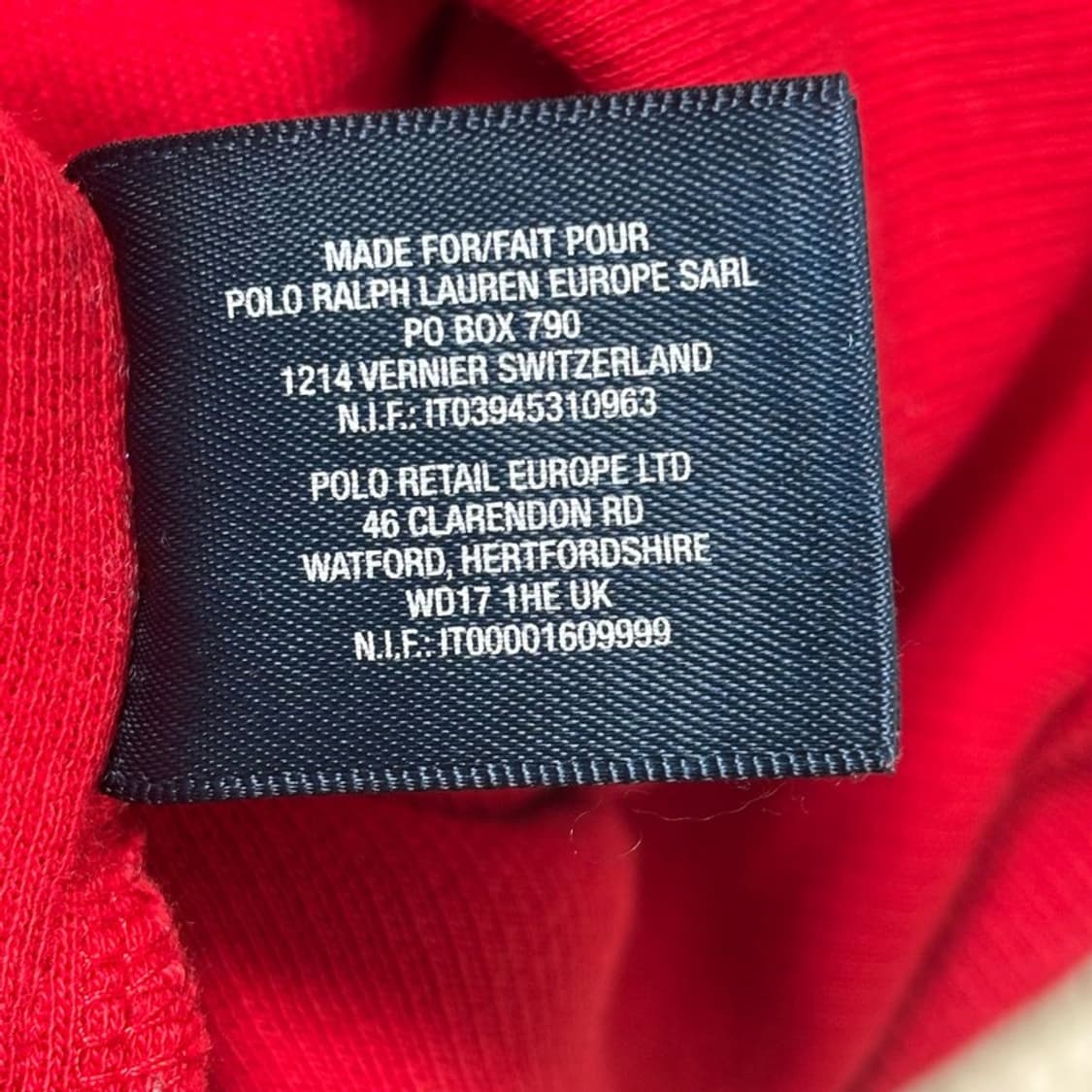 POLO RALPH LAUREN 빅포니 하프 집업 니트 레드 XL 상품이미지7