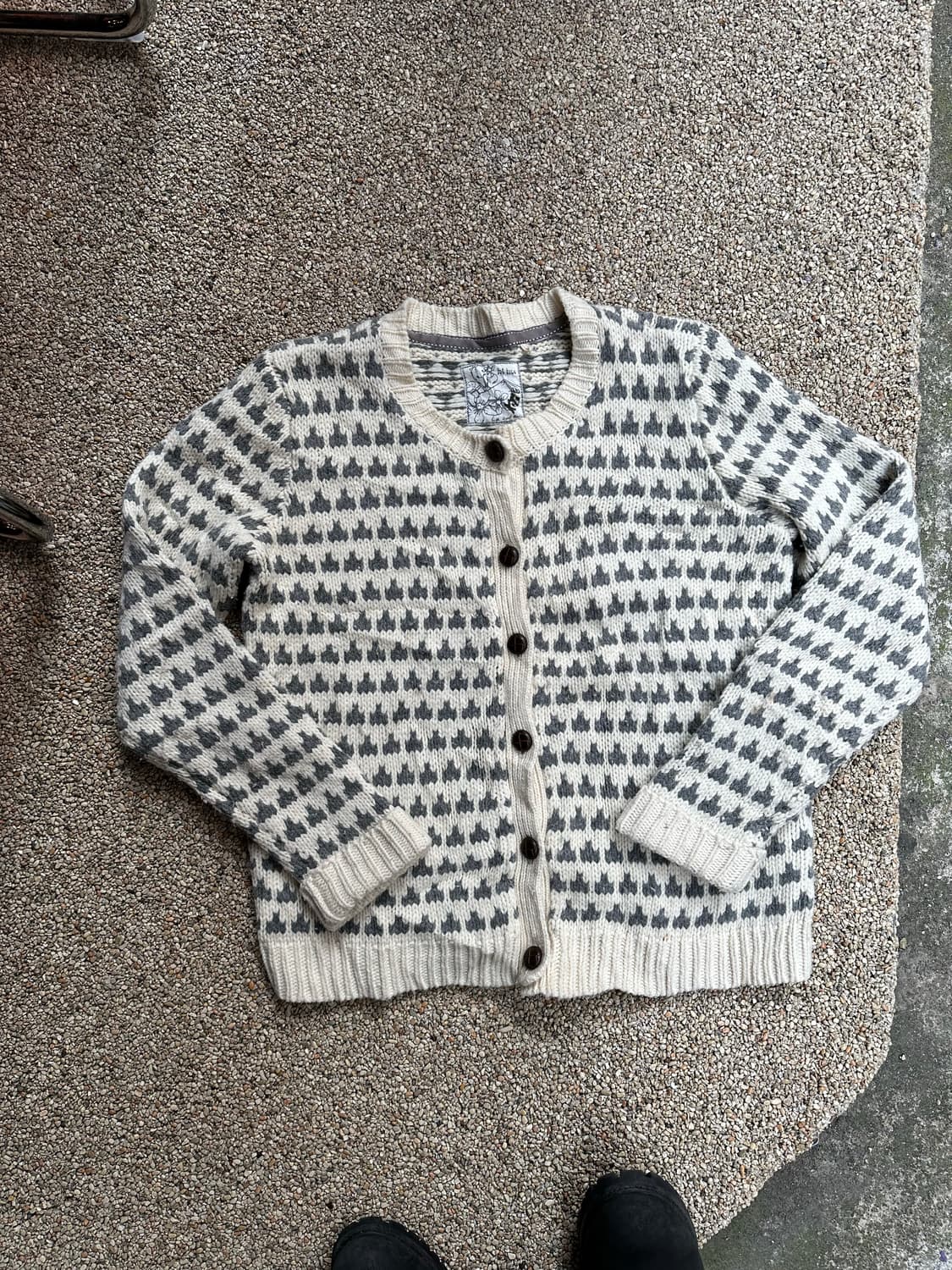 white/grey point WM KNIT CD 상품이미지1