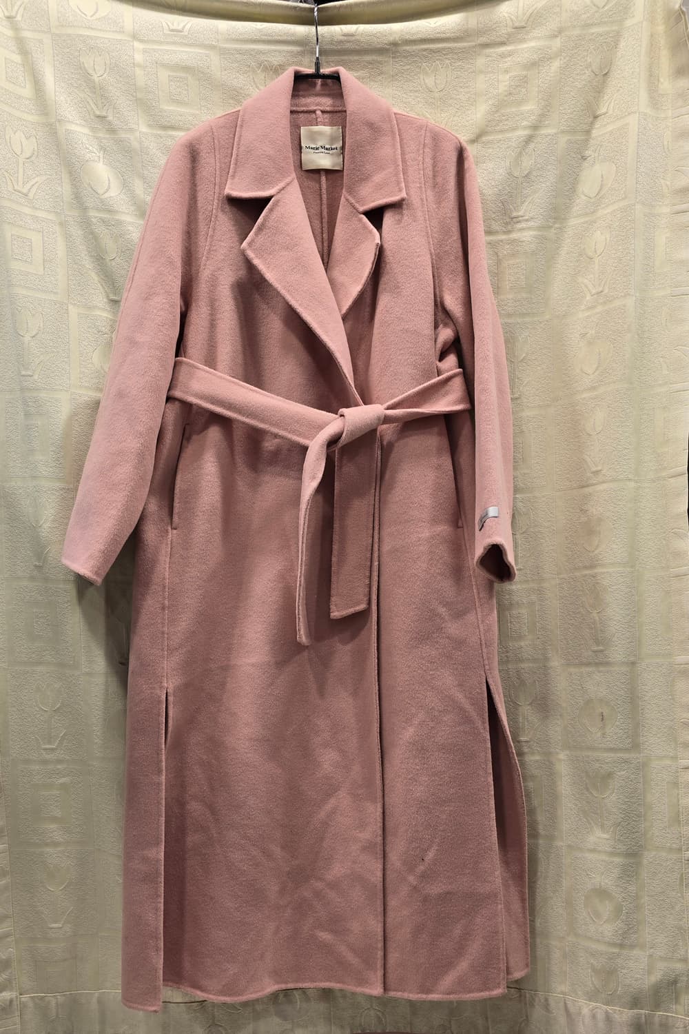 마리마켓 핸드메이드 핑크 울 롱 코트 M(66) 상품이미지1