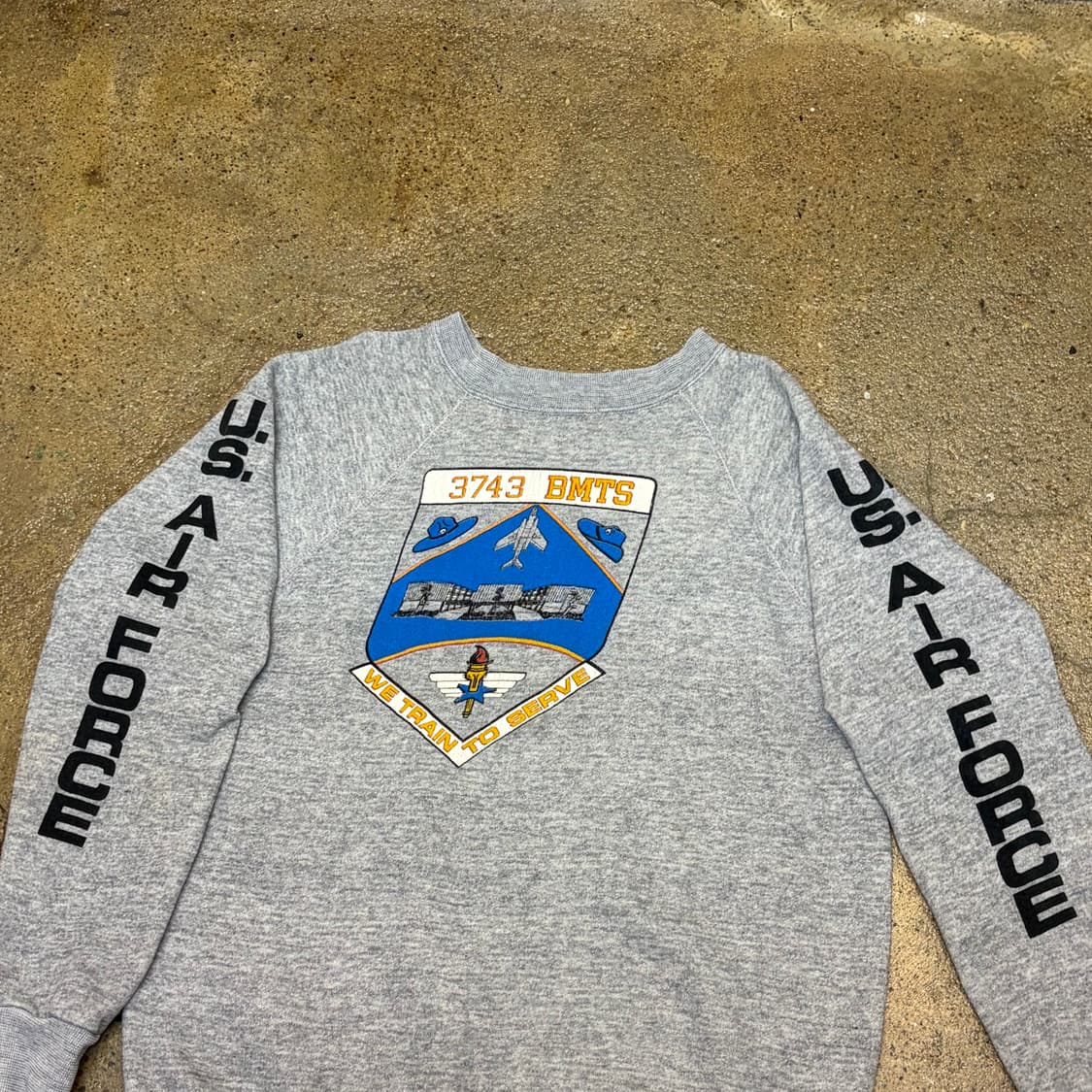 80s USA 미국 빈티지 밀리터리 US 에어포스 맨투맨 상품이미지2