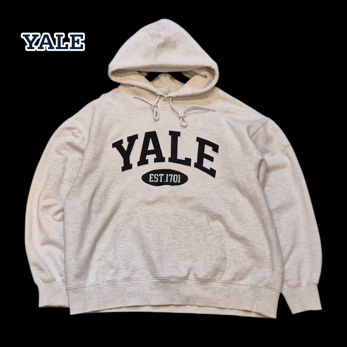 (L)YALE 오트밀 후드 상품이미지1