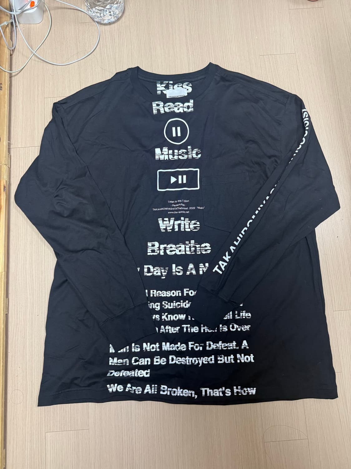 타카히로 미야시타 더 솔로이스트 롱슬리브 긴팔 블랙 상품이미지1