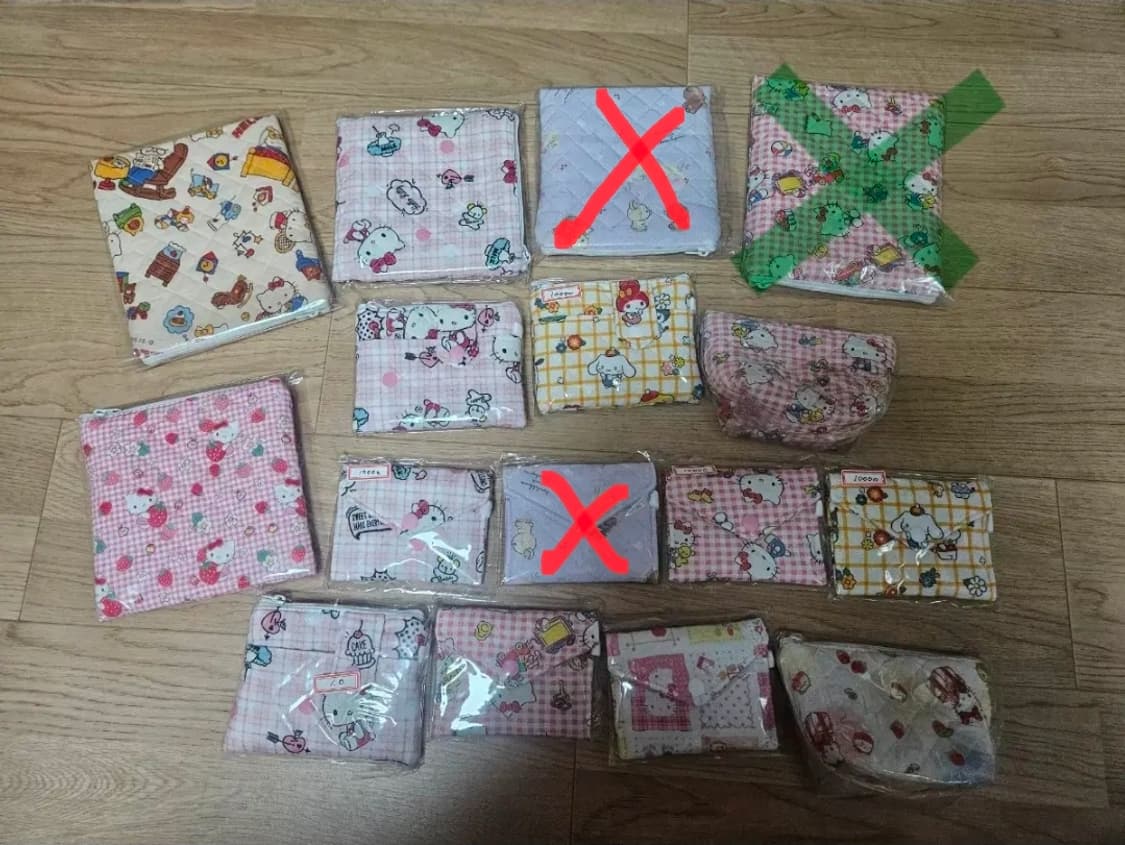 수제파우치 (키티,리락쿠마) 상품이미지1