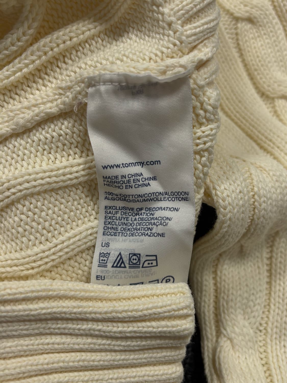 타미힐피거 아이보리 니트 후드 상품이미지8