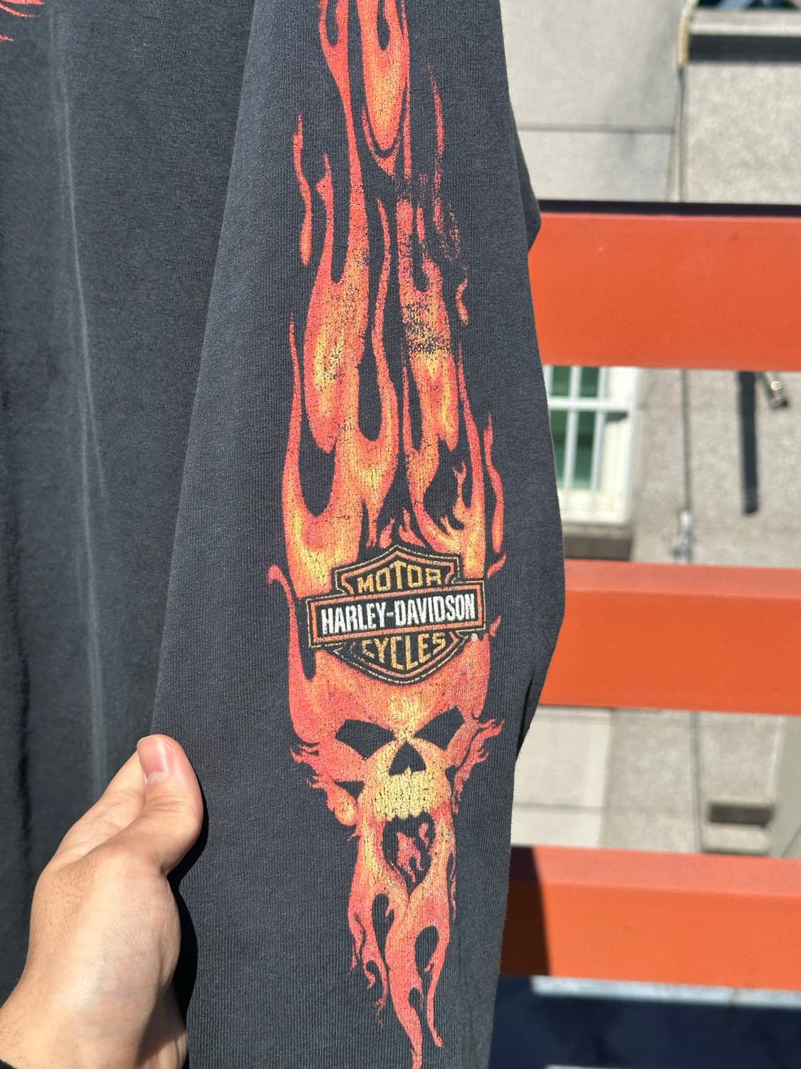 빈티지 할리데이비슨 플레임 롱슬리브 상품이미지6