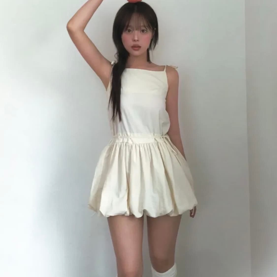 벌룬핏 미니 원피스 블랙 free 상품이미지1